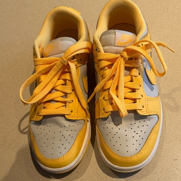 Nike Kids Bright Yellow and Light Gray Sneakers - Picture 3 of 6